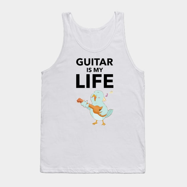 Guitar Is My Life Tank Top by Jitesh Kundra